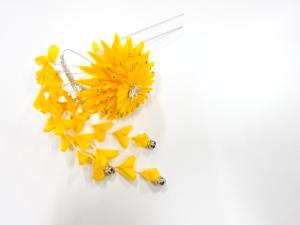 アンティーク　つまみ細工　簪